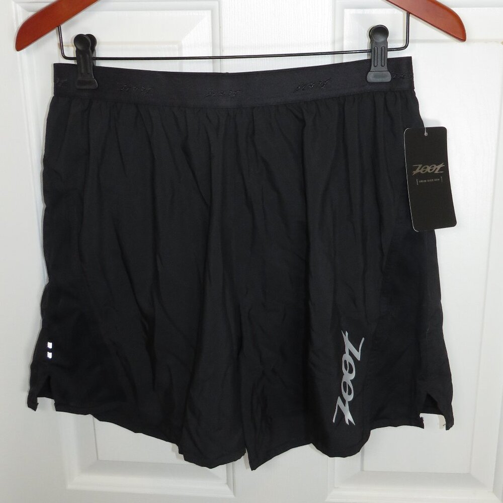 *NWT* Zoot Men's Ultra Run Icefil 6" Shorts Black Lined Size Medium